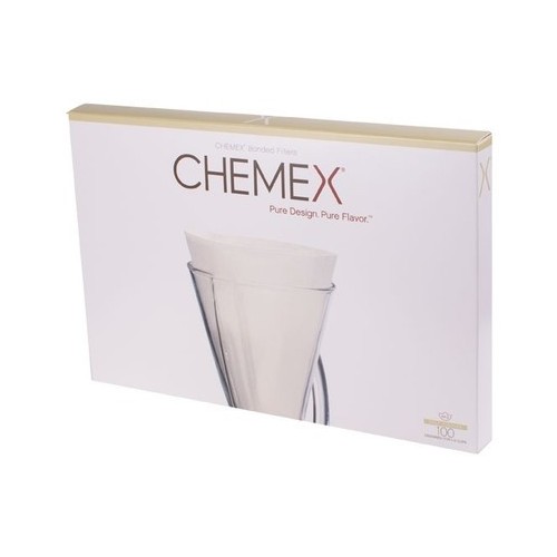 Chemex Filtry Papierowe Okrągłe 3 Filiżanki FP2 Do Złożenia