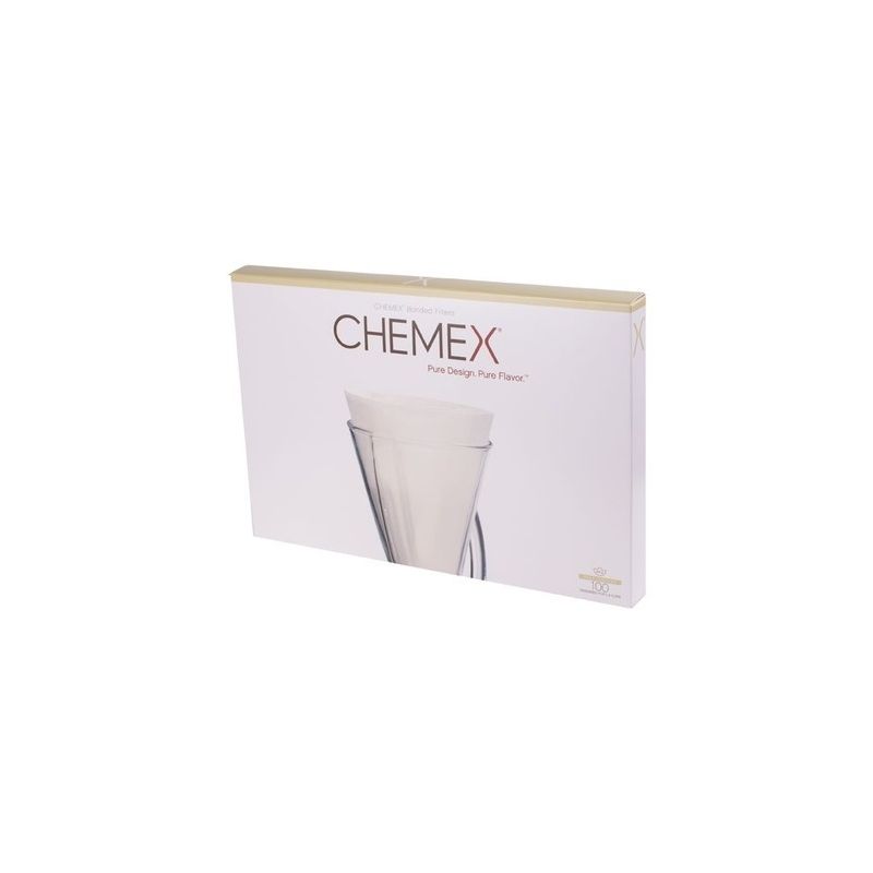 Chemex Filtry Papierowe Okrągłe 3 Filiżanki FP2 Do Złożenia