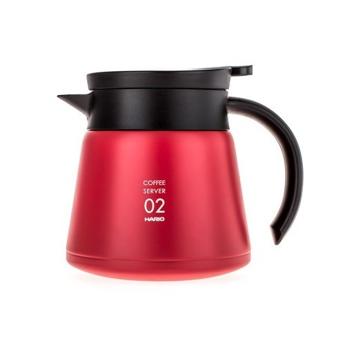 Hario Insulated Stainless Steel Server V60-02 - Czerwony - 600ml
