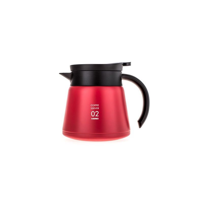 Hario Insulated Stainless Steel Server V60-02 - Czerwony - 600ml Hario Insulated Stainless Steel Server V60-02 - Czerwony - 600ml