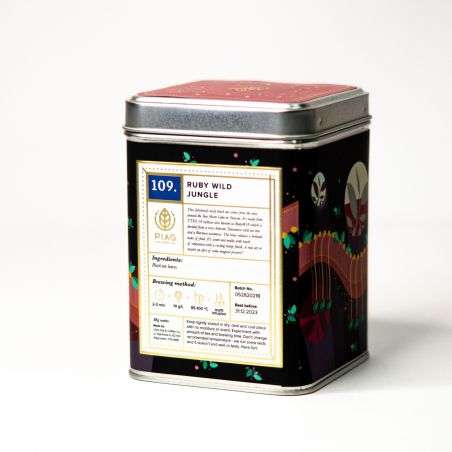 109.Ruby Wild Jungle Piag Tea- Tajwańska czarna herbata uznana za jedną z najsmacznieszych herbat 50g puszka Piag the fresh Tea 