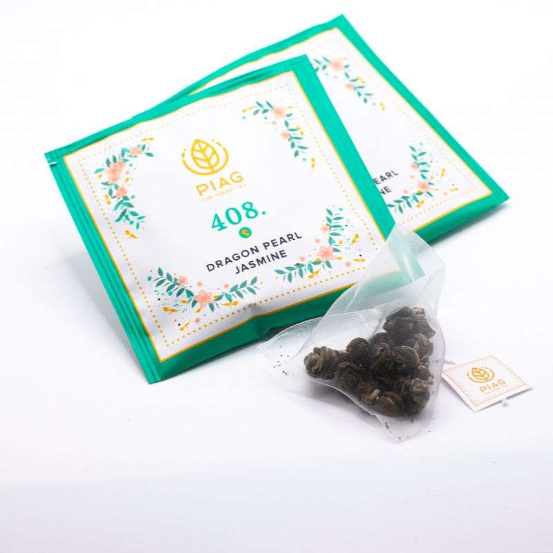 408.Dragon Pearl Jasmin 50ct - Green Jasmine Pearls PIAG The Fresh Tea Piag the fresh Tea - 2