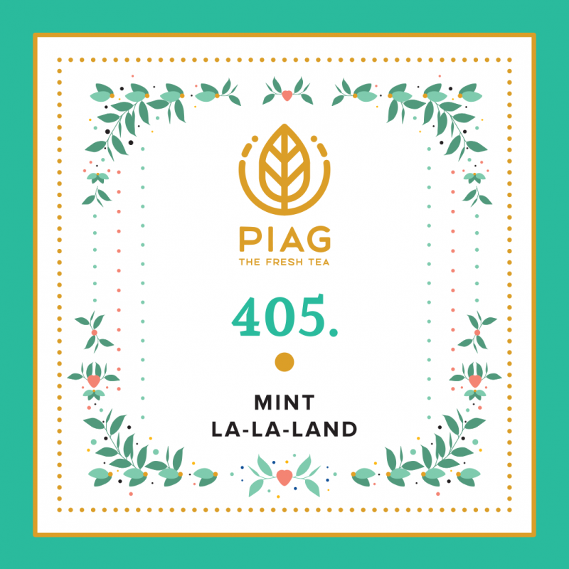 405. Mint La La Land 50ct -Green tea with mint PIAG The Fresh Tea Piag the fresh Tea - 5