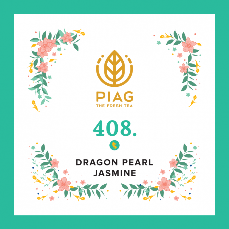 408.Dragon Pearl Jasmin 50ct - Green Jasmine Pearls PIAG The Fresh Tea Piag the fresh Tea - 5