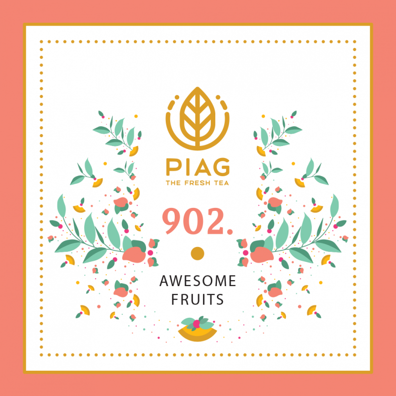 902. Awesome Fruits 50ct -fruits tea blend/ PIAG The Fresh Tea Piag the fresh Tea - 6