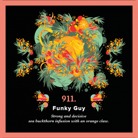 911.Funky Guy (250 g bag) infusion of rocket plant in the vapor of the insane scent of orange Piag The Fresh Tea Piag the fresh 