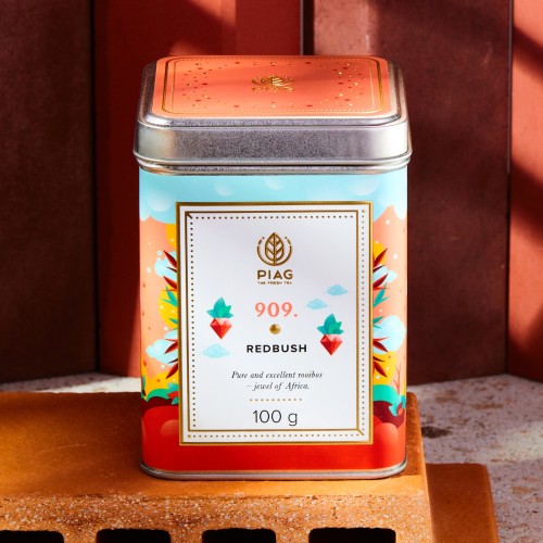 909.Redbush Piag Tea- Rooibos czysty i wyjątkowy klejnot Afryki 100 g puszka CN:12119086 Piag the fresh Tea - 1