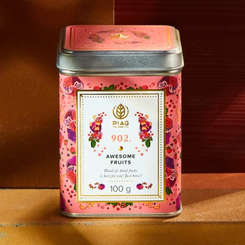 902.Awesome Fruit Piag Tea- Luksusowy owocowy napar 100 g puszka Piag the fresh Tea - 1