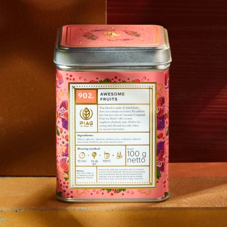 902.Awesome Fruit Piag Tea- Luksusowy owocowy napar 100 g puszka Piag the fresh Tea - 2