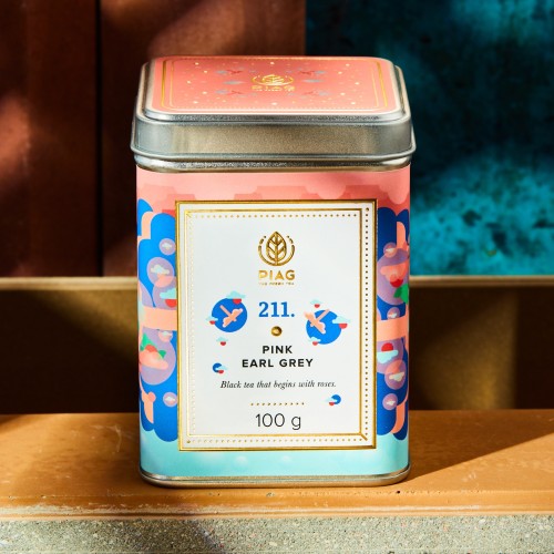 211. Pink Earl Grey (100g) - black tea with rose and bergamot - PIAG The Fresh Tea  - 1