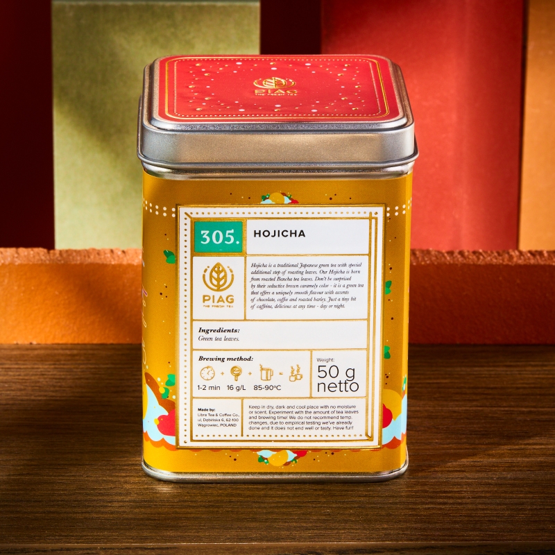 305.Hojicha Piag Tea- 50 g puszka Piag the fresh Tea - 1