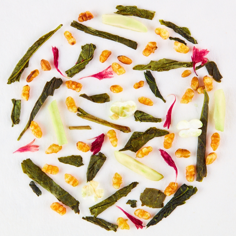 403. Japanese Sakura (Deposit 100g bag) -Japanese green tea with cherry and almond - Piag The Fresh Tea Piag the fresh Tea - 2