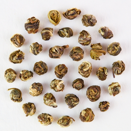 408.Dragon Pearl Jasmin 50ct - Green Jasmine Pearls PIAG The Fresh Tea Piag the fresh Tea - 6