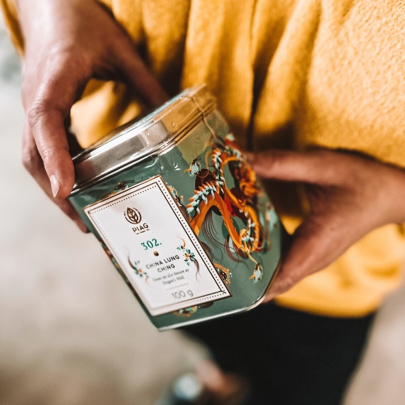 302. China Lung Ching (100g) - Chinese green tea Dragon's Well - PIAG The Fesh Tea Piag the fresh Tea - 1