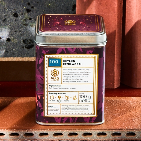 100.Ceylon Kenilworth Piag Tea- Ortodoksyjna czarna herbata z Ceylonu High Quality 100 g puszka Piag the fresh Tea - 3