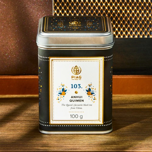 103.Anhui Quimen Piag Tea- Czarna herbata chińska Keemun, ulubiona Herbata Królowej 100 g puszka Piag the fresh Tea - 3