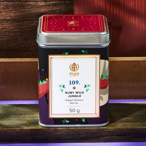 109.Ruby Wild Jungle Piag Tea- Tajwańska czarna herbata uznana za jedną z najsmacznieszych herbat 50g puszka Piag the fresh Tea 