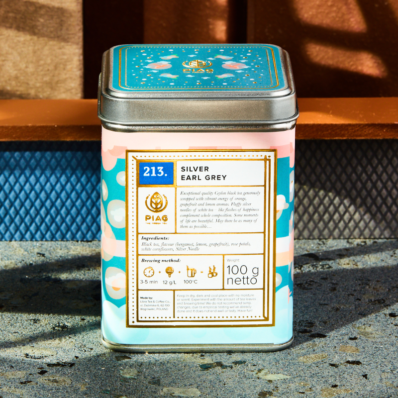 PIAG puszka- 213.Silver Earl Grey 100g