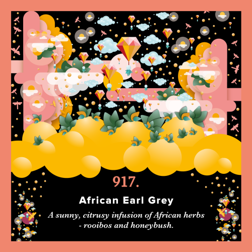 917.African Earl Grey Piag Tea Słoneczna fuzja rooibosa i miodokrzewu z nutą cytrusów 250 g torba Piag the fresh Tea - 1