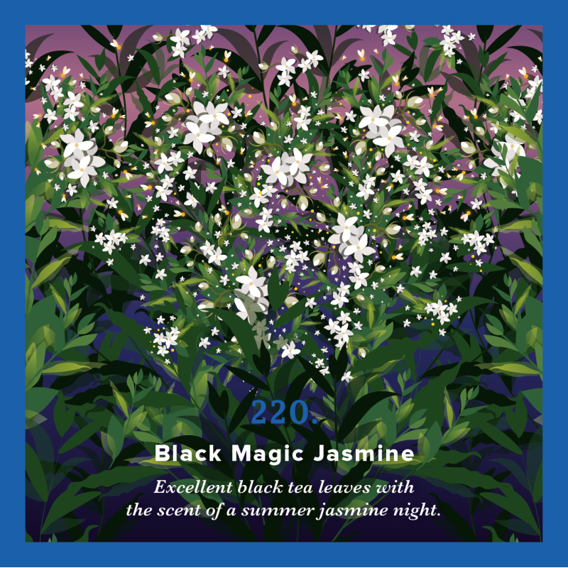 220. Black Magic Jasmine Piag Tea 250g torba Piag the fresh Tea - 1