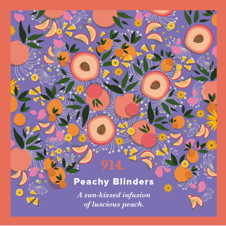 914. Peachy Blinders Piag Tea Słoneczny napar z rozkosznej brzoskwinki 250g torba Piag the fresh Tea- 1